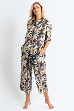 Jantzen Painter Top Button Through Shirt - Sahara