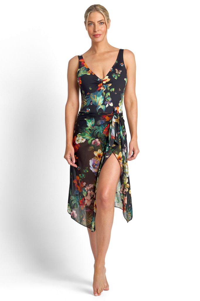 Jantzen Mesh Sarong - Hibiscus