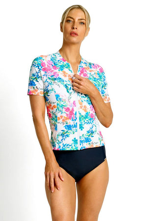 Jantzen Short Sleeve Mastectomy Rashie - Fresia