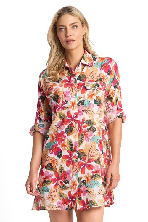 Jantzen Button Through Shirt - Phuket