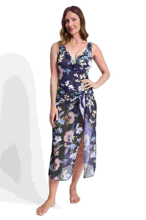 Jantzen Midi Mesh Sarong - Aster