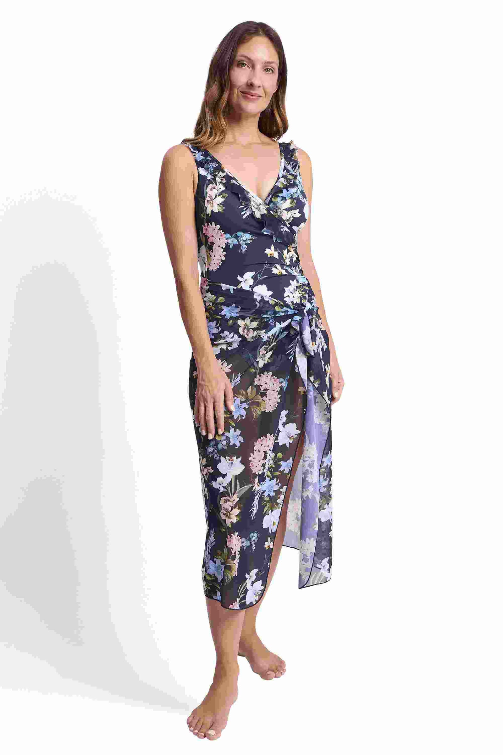 Jantzen Midi Mesh Sarong - Aster