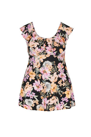 Capriosca Frill Swim Dress - Kokomo