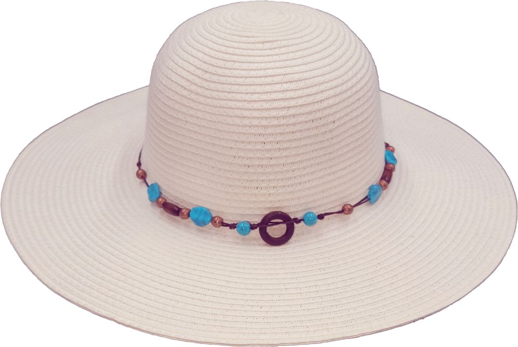 Kato Design Mid Brim Hat with Beads