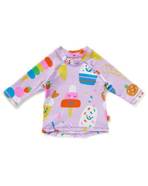 Halcyon Nights Long Sleeve Rash Vest - Sundae Fun Day