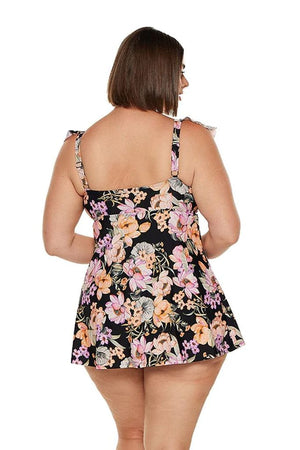 Capriosca Frill Swim Dress - Kokomo