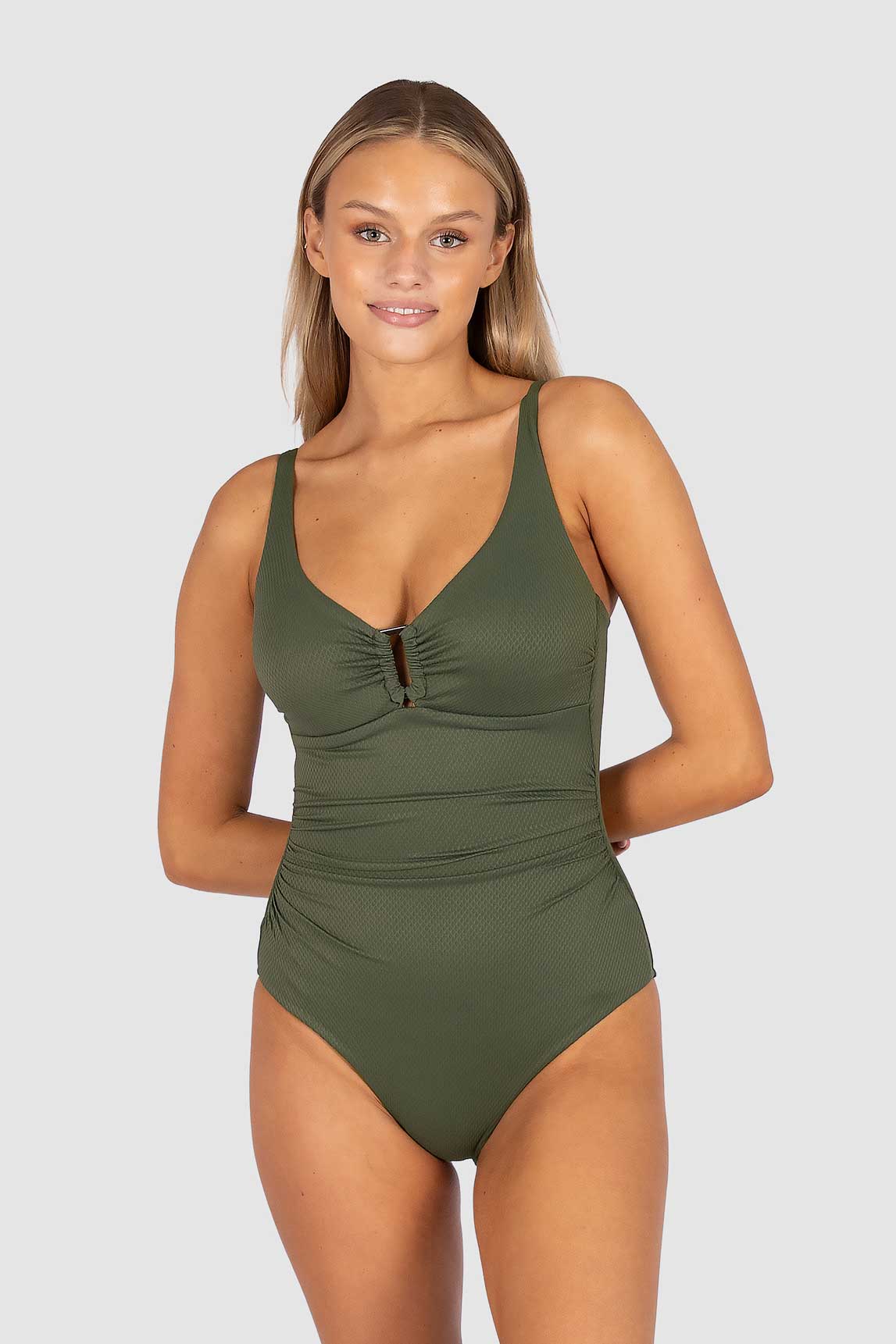 Baku D-E Cup Ring Front One Piece - Rococco