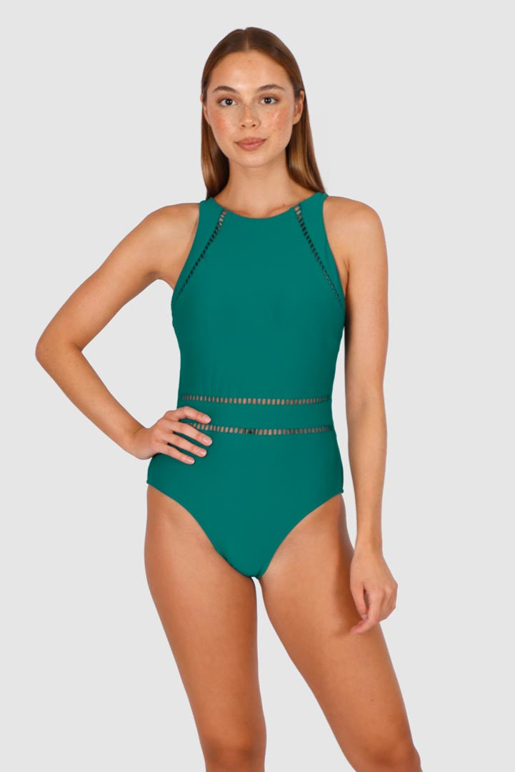 Baku High Neck One Piece - Rococco