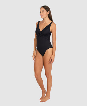 Baku D/E Wrap Underwire One Piece - Chloro-Resist