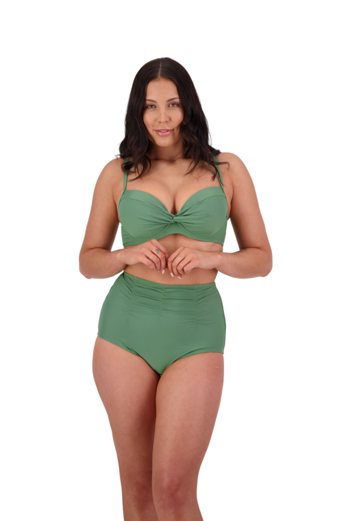 Moontide DD-F Cup Underwire Cross Front Top - Contours