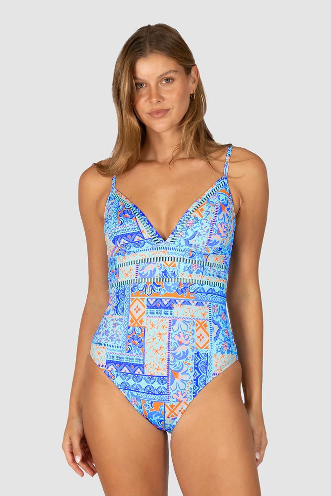 Baku V-Neck One Piece - Tulum