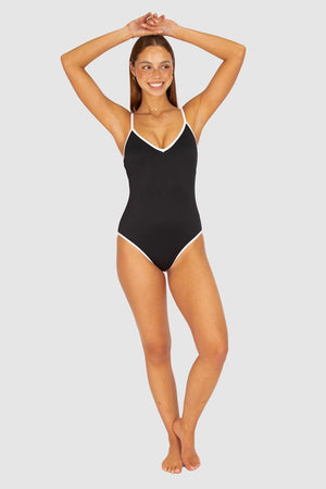 Baku V Neck One Piece - Rococco