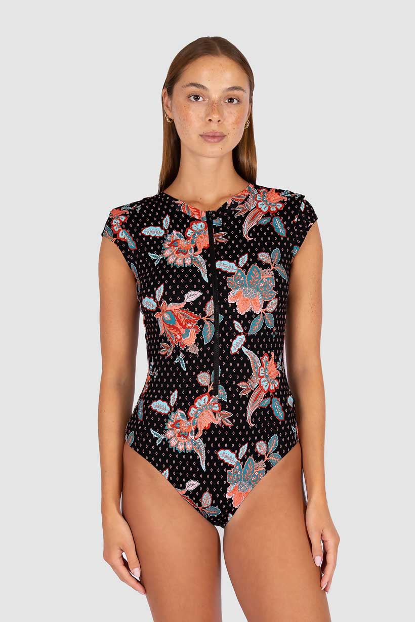 Baku Zip Front Surfsuit - Spice Temple