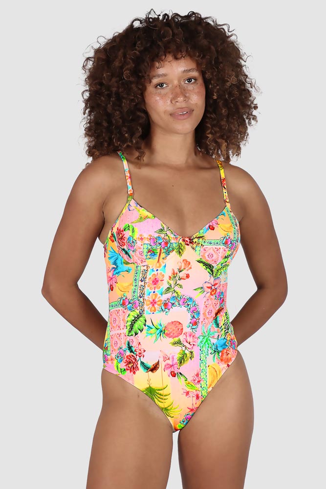 Baku Retro Underwire One Piece - Sardinia