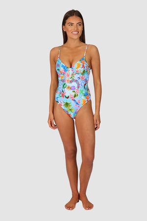 Baku Retro Underwire One Piece - Sardinia