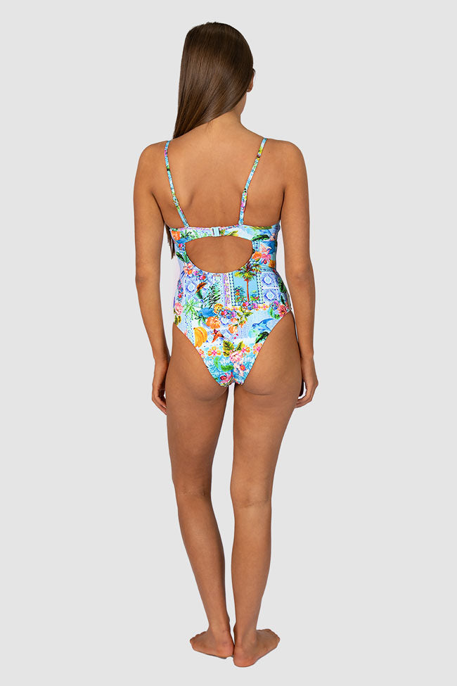 Baku Retro Underwire One Piece - Sardinia