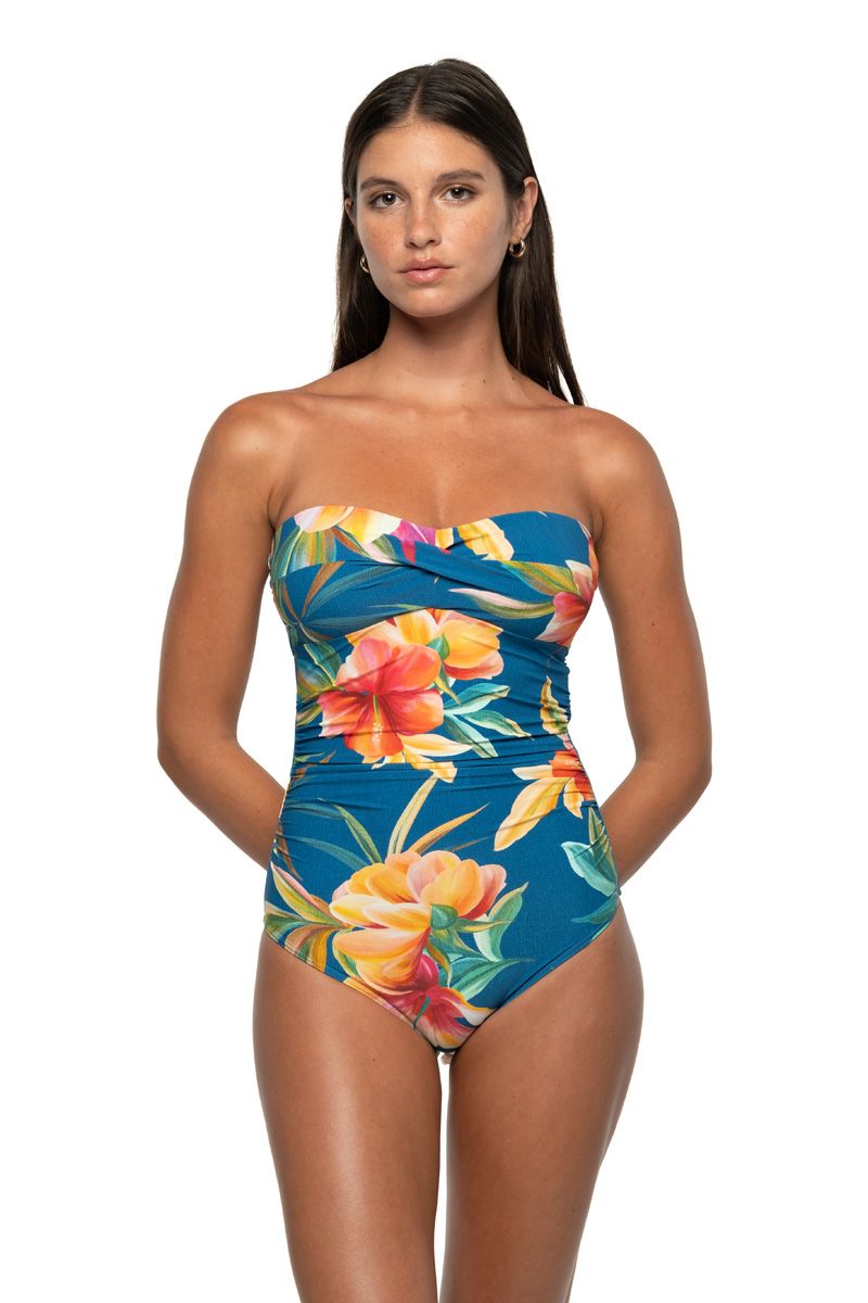 Nip Tuck Jacinta Multifit Bandeau Clip Back One Piece - Hula Hula