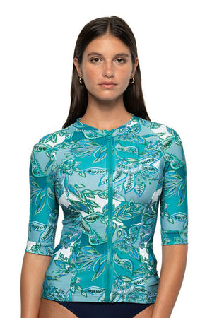 Niptuck Yvonne Full Zip Sun Safe Top - Fiorenza