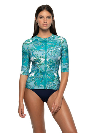 Niptuck Yvonne Full Zip Sun Safe Top - Fiorenza