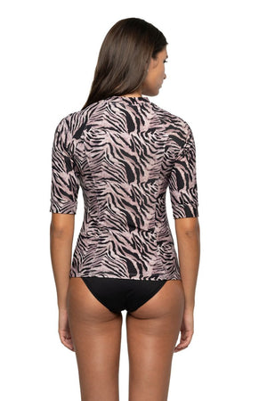 Nip Tuck Yvonne Full Zip Sun Safe Top - Tuamotu