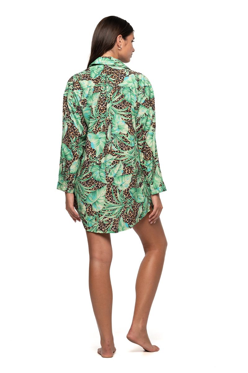 Niptuck Bronte Button Through Beach Shirt - Exotic Eden