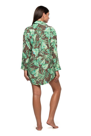 Niptuck Bronte Button Through Beach Shirt - Exotic Eden