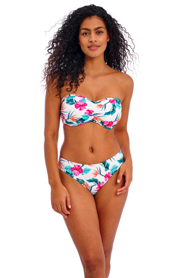 Freya Underwire Bandeau Bikini Top - Palm Paradise