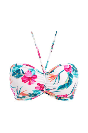 Freya Underwire Bandeau Bikini Top - Palm Paradise