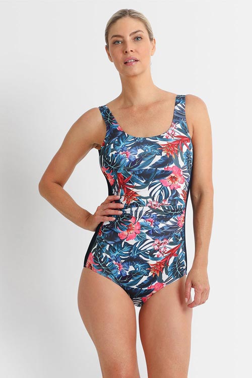 Poolproof Pintuck Mastectomy One Piece - Oasis