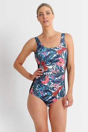 Poolproof Pintuck Mastectomy One Piece - Oasis
