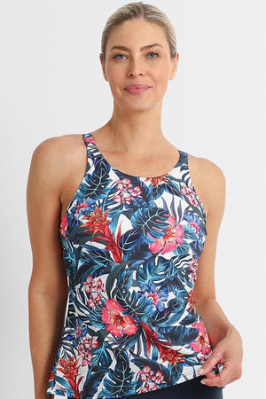 Poolproof DD/E Square Neck Singlet - Oasis