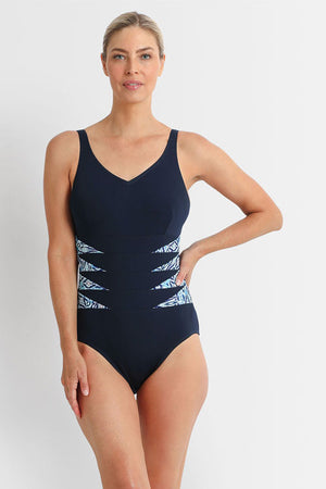 Poolproof Triangle Splice Tank One Piece - Tide