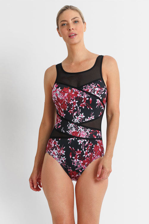 Poolproof Taped High Neck Mastectomy One Piece - Blissful