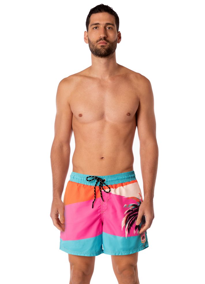 Maaji Mens Sailor Shorts - Electric Sunrise