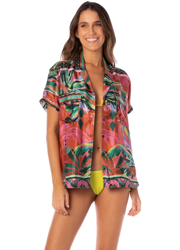 Maaji Moon Phase Shirt - Flame Palms
