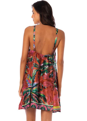 Maaji Lusine Short Dress - Flame Palms
