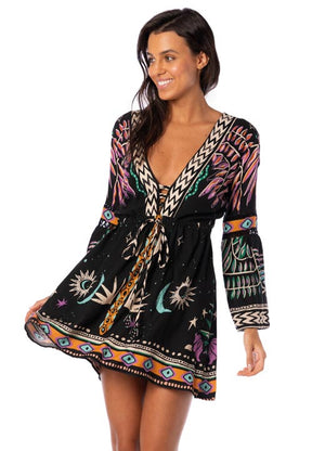 Maaji Agnes Short Dress - Jaguar Jungle