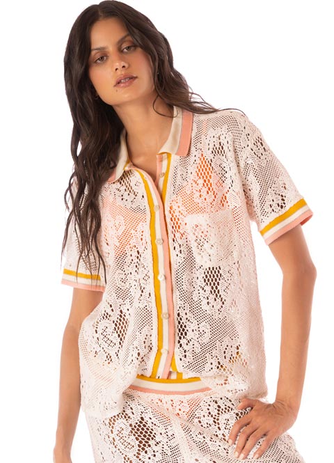 Maaji Lana Shirt - Flowery Crochet