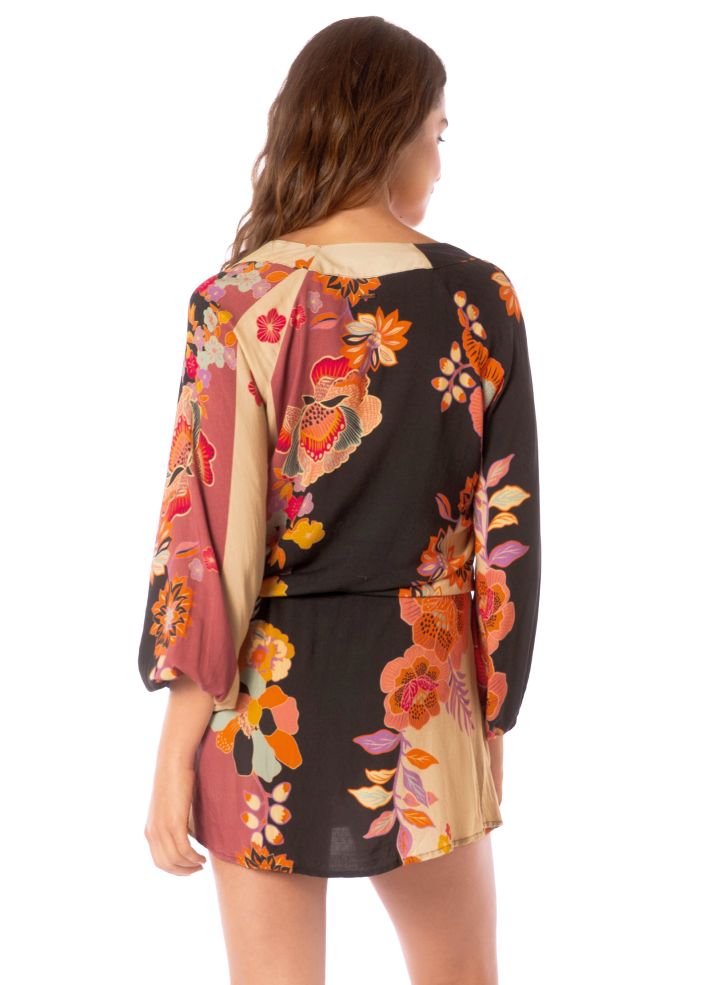 Maaji Rae Tunic Dress - Blushing Flourish
