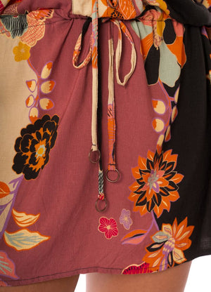 Maaji Rae Tunic Dress - Blushing Flourish