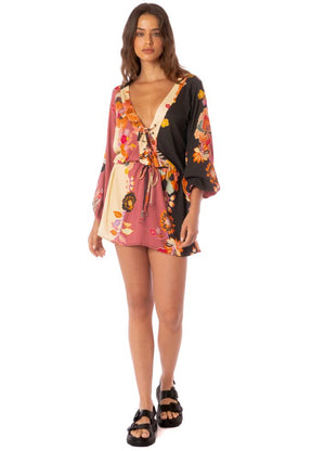 Maaji Rae Tunic Dress - Blushing Flourish