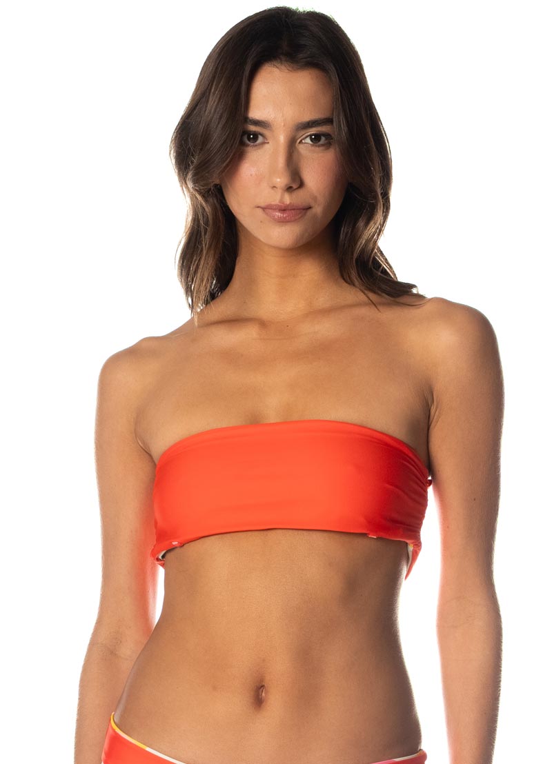 Maaji Ladies Tiffany Bandeau Bikini Top - Tropical Breeze