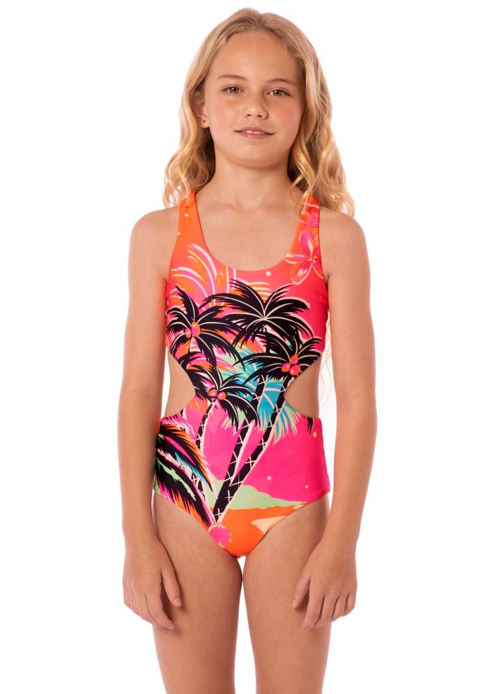 Maaji Girls Aurorally One Piece - Electric Sunrise
