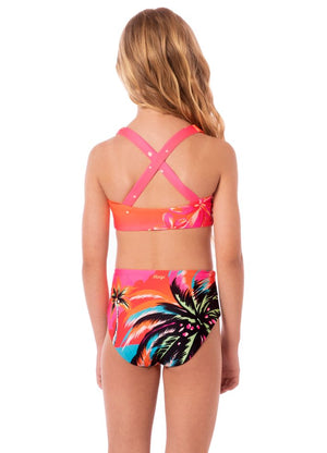 Maaji Girls Aurorally One Piece - Electric Sunrise