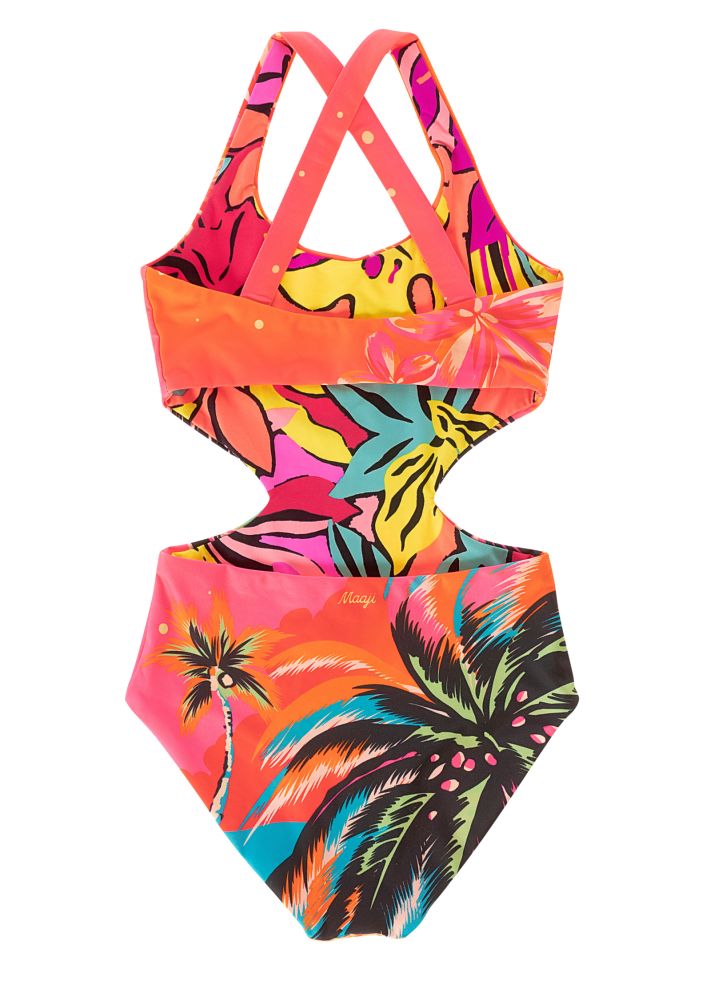 Maaji Girls Aurorally One Piece - Electric Sunrise