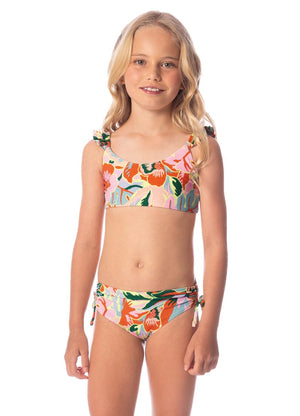 Maaji Mango Girls Bikini Set - Neon Leafy