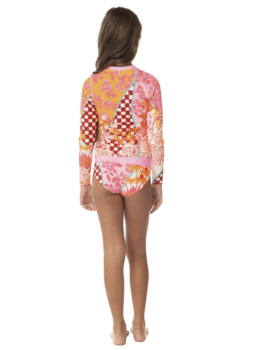 Maaji Girls Odyssey Long Sleeve Rashguard Set - Cosmic Tropic