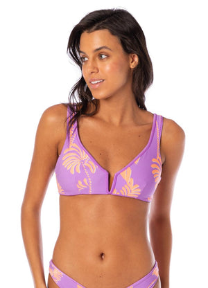 Maaji Victora V Wire Bralette - Metallic Lilac