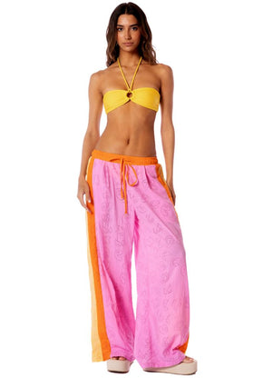 Maaji Jill Ring Bandeau Bikini Top - Lemon Margarita