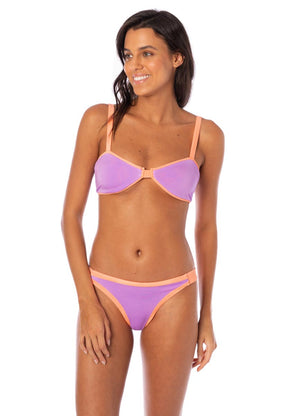 Maaji Birdie Bralette Top - Metallic Lilac